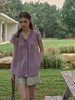 ✨“优雅氛围感”淡牵牛紫苎麻上衣💜定织定染色｜100%苎麻是舒适有筋骨的天然优质面料 商品缩略图2