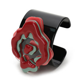 8055180748886 EMPORIO ARMANI 【小众设计】女式法式高级复古风拼色百搭开口宽面手镯