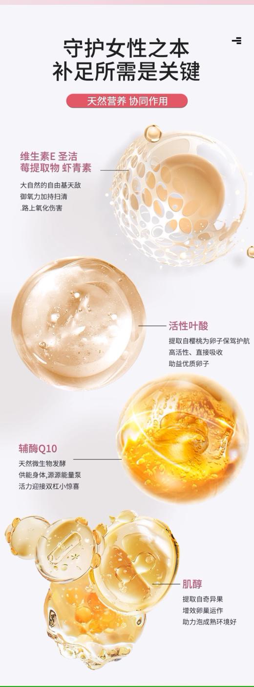 红妥孕复合维生素必需氨基酸微量元素辅酶活性叶酸抗氧化 商品图4