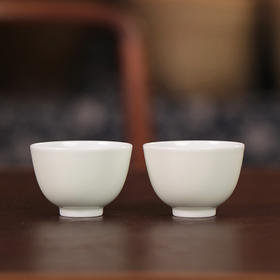 【忘言】豆青釉苔玉小茶圆 品茗杯 曰何文人器