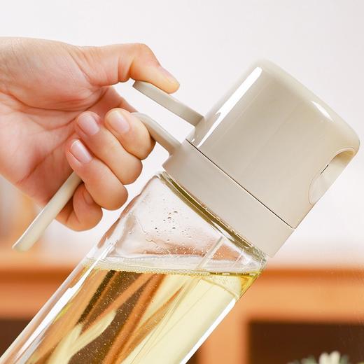 【暖白喷倒两用油壶】喷倒两用玻璃油壶喷油壶防漏油罐喷雾油瓶厨房家用调味瓶 商品图6