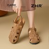 ZHR则则平底镂空透气罗马凉鞋女夏季新款复古外出凉拖编织猪笼鞋 商品缩略图6