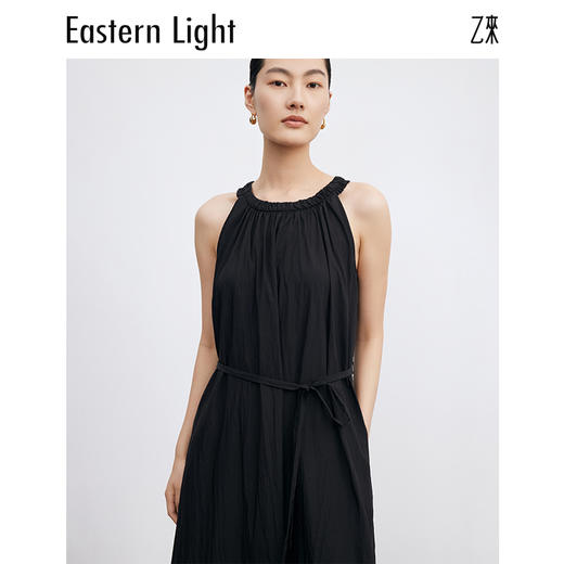 Eastern Light/乙来 简约碎褶系带连衣裙 商品图8