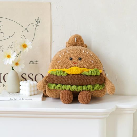 苏苏姐家汉堡萌趣包手工diy编织钩针双肩包毛线团自制材料包 商品图2