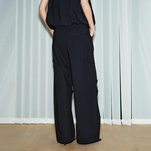 NEELLY纳俪商场同款夏季新款经典休闲工装裤女百搭舒适高级感长裤N25071H01020 商品图1