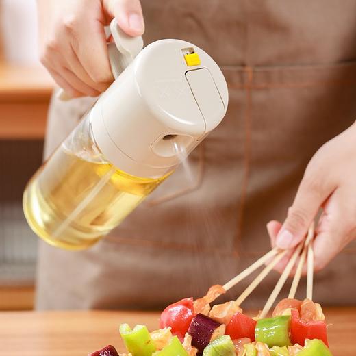 【暖白喷倒两用油壶】喷倒两用玻璃油壶喷油壶防漏油罐喷雾油瓶厨房家用调味瓶 商品图7