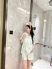 薄款KT条纹睡衣女款夏冰丝薄荷绿短袖可爱甜美可外穿家居服套装 商品缩略图5