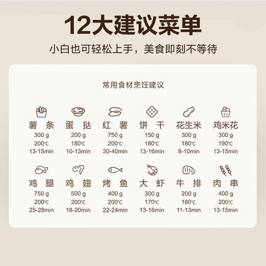 苏泊尔（SUPOR）空气炸锅家用5.5L大容量电炸锅烤箱低脂不粘易清洗多功能煎炸锅薯 立体烘烤 金属内腔 KJ55D78 5.5L 商品图4