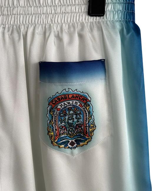 男款渐变印花丝质短裤 可配套装 商品图2