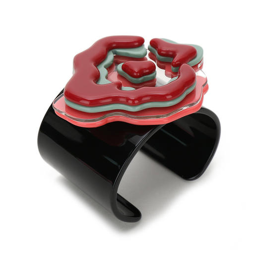 8055180748886 EMPORIO ARMANI 【小众设计】女式法式高级复古风拼色百搭开口宽面手镯 商品图2