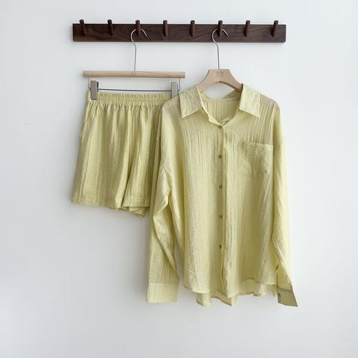 莱赛尔天丝衬衫短裤套装，薄如蝉翼，高级优雅，轻盈舒适 商品图3