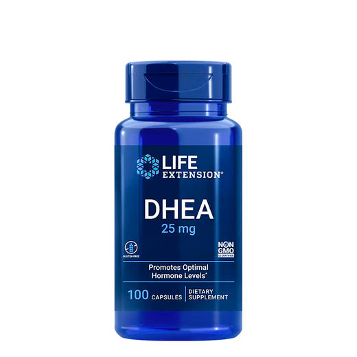 【香港直邮】沿寿Life Extension DHEA 25mg 100caps脱氢表雄酮胶囊100粒 商品图0