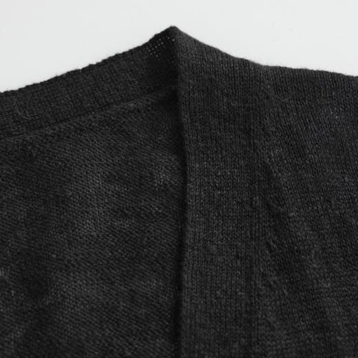 ROMI STUDIO“复古松弛”100%法国进口雨露麻V领长款开衫RWCRST4138【发货时间25-30天】 商品图2