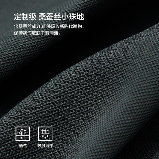 棉仓363802022-3A抗菌桑蚕丝撞色边POLO 商品图2