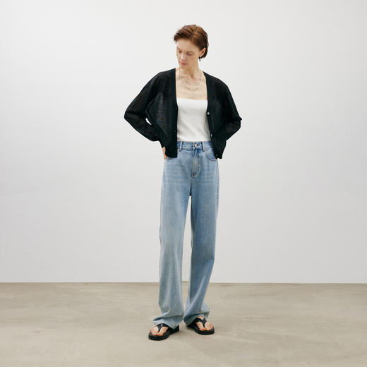 【商场同款】麦檬夏轻薄凉爽百搭针织外套5F5231463 商品图1