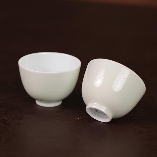 【忘言】豆青釉苔玉小茶圆 品茗杯 曰何文人器 商品图1