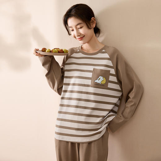 康妮雅女士长袖长裤套头套装 商品图0