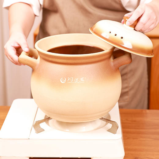 【复古釉团圆煲】陶煲王大容量复古釉团圆煲陶瓷砂锅煲汤锅家用明火炖汤锅沙锅干烧 商品图3