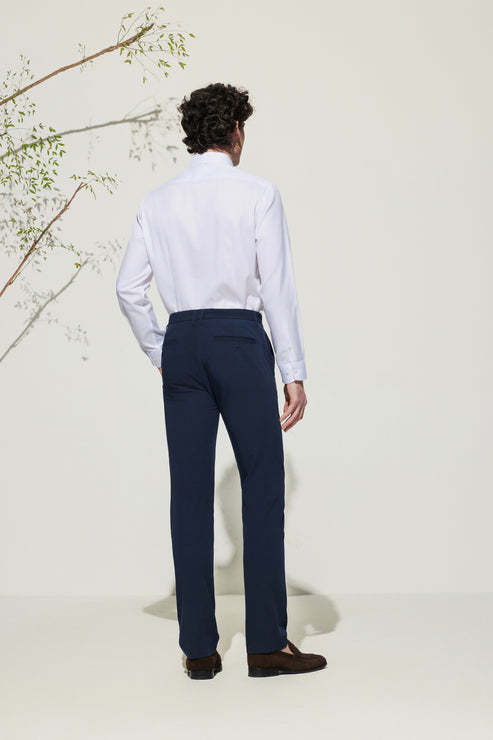 G2000男装SS25商场款【免烫防皱/棉质桑蚕丝】人字纹长袖衬衫51121642 商品图2