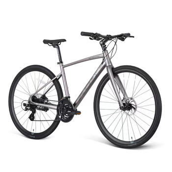 喜德盛（xds）极速380平把公路自行车禧玛诺油碟刹公路车24款深灰银480mm 商品图5