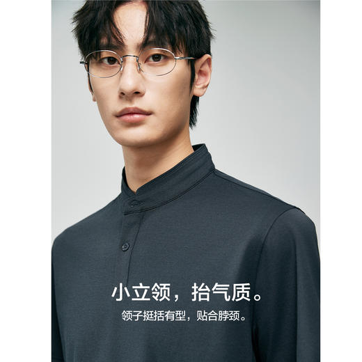 棉仓363802021-桑蚕丝立领POLO 商品图1