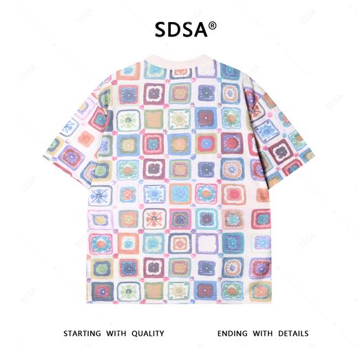 T3980夏季高级感新款男士韩系撞色图形设计短袖T恤小众设计百搭上衣潮 商品图5