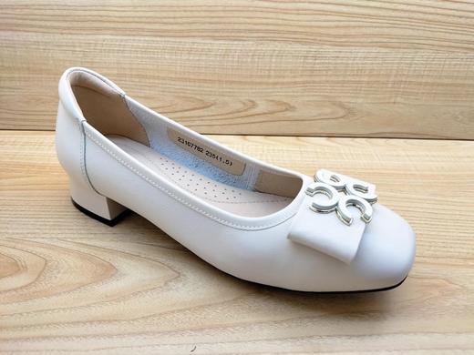 豪行真皮休闲女鞋23167782舒适中跟时尚方头浅口单鞋 商品图0