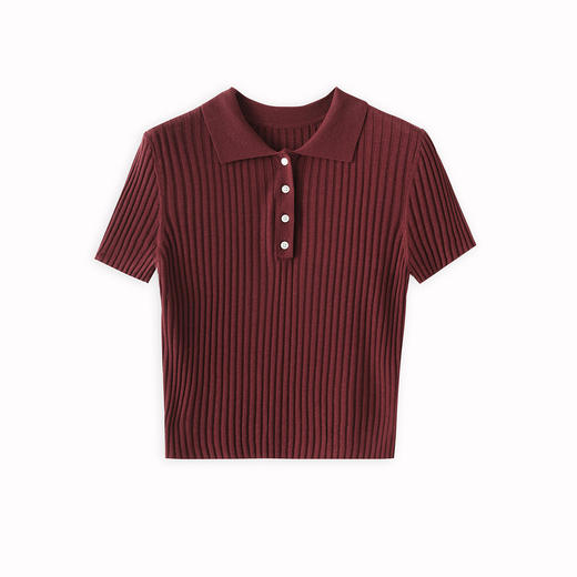 「高货wl」全新升级【铂金会员183/天猫239/差价56】(10328)洛诗琳通勤Polo领短袖上衣2025夏季超细天丝亚麻针织衫 商品图4