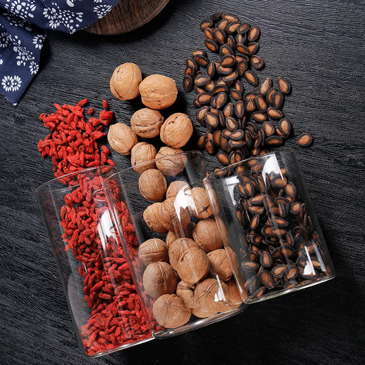 【高硼硅储物罐】不锈钢胶盖密封零食糖果坚果杂粮储藏罐耐热玻璃罐密封罐玻璃家用厨房带盖现代简约五谷罐防腐防潮不串味 商品图4