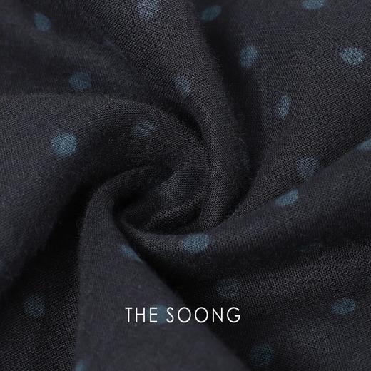 THESOONG"日系波点裙"高密精梳棉透气立裁垂坠感波点连衣裙HWQZ7358 商品图3