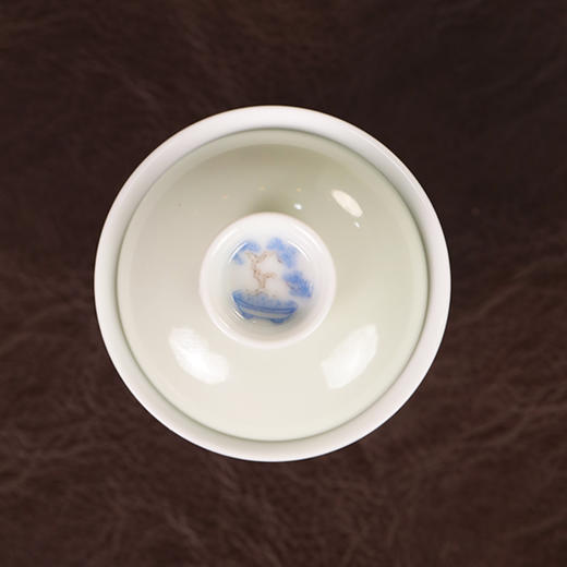 【忘言】豆青釉mini盖碗 曰何文人器 商品图2