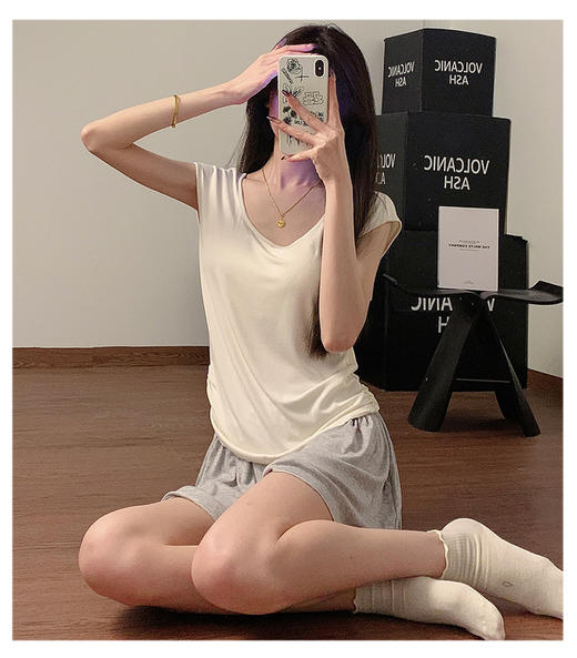 🔥【大V美背带Bra气质家居服】 自带bra，舒服又省事儿！颜值高到能外穿！ 商品图3