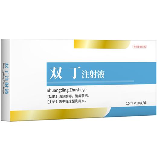 华畜兽药 双丁注射液10支 清热解毒 消痈散结 主治奶牛临床型乳房炎 商品图5