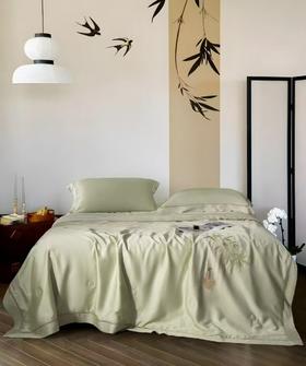 CP竹纤维金蚕丝抗菌夏凉被25218