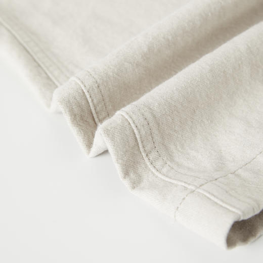 ROMI STUDIO“复古松弛”亚麻棉混纺斜纹宽松阔腿休闲裤 RWCSXM1701 商品图4