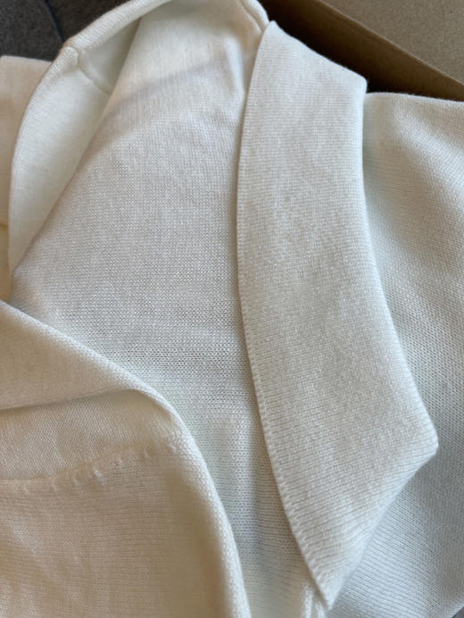 渠道货！！！掌柜自留推，miu系休闲拼接衬衫polo领针织短袖衫女款！ 商品图5