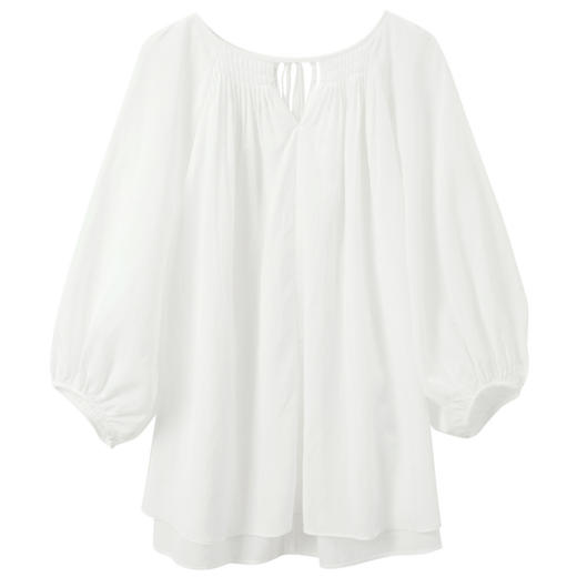 【莱赛尔】三彩2025秋季新款棉麻衬衣七分袖宽松上衣小衫简约S 商品图4