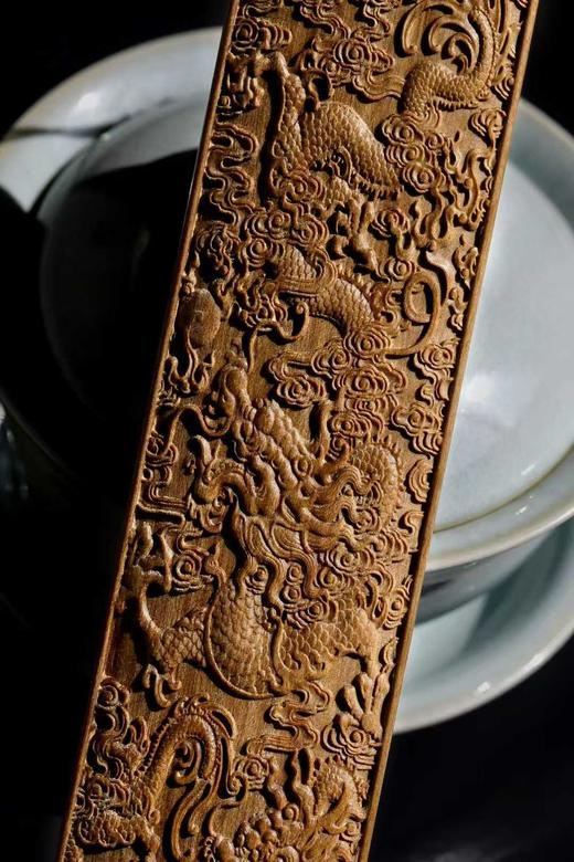 龙腾四海°澳洲檀香浮雕书签 商品图4