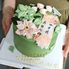 1027CAKE |  韩裱  刮刀花蛋糕  前程似锦（提前2天预订） 商品缩略图0