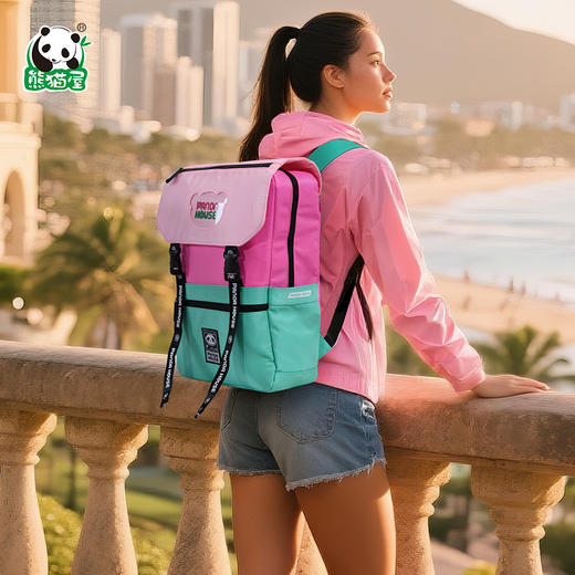 熊猫屋PANDAHOUS 嘟嘟假日心情双肩包  多色可选   送纸袋 商品图2