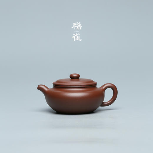 百年紫砂品牌铁画轩出品 底槽清 大口扁腹壶紫砂壶 商品图0