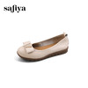 Safiya/索菲娅2025一脚蹬舒适牛皮革羊皮脚垫浅口软底休闲百搭通勤浅口单鞋SFD3111407 商品缩略图1
