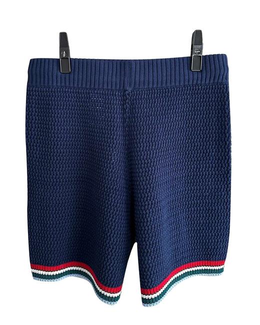 男款logo刺绣钩针针织短裤 可配套装 商品图1