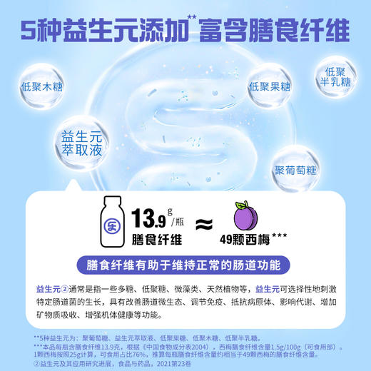 乐源 益生元西梅饮西梅汁280克*8瓶 0脂纯浓缩原浆果蔬汁饮料 商品图4