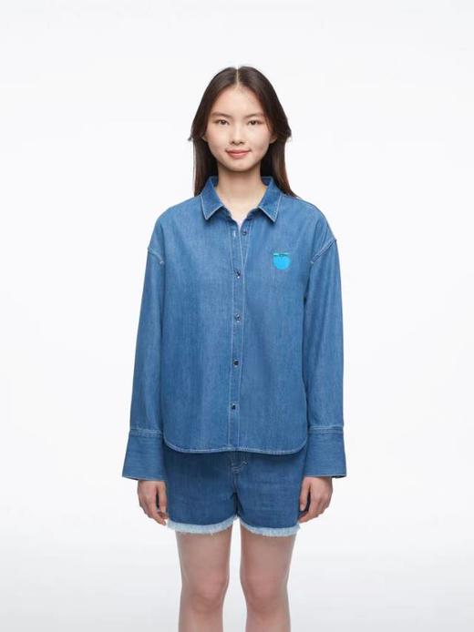 2楼素然棉真丝牛仔衬衫吊牌价1450 商品图4