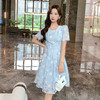 奢姿大码女装2025年夏季胖妹妹印花轻奢时尚优雅修身显瘦连衣裙9952869847 商品缩略图4