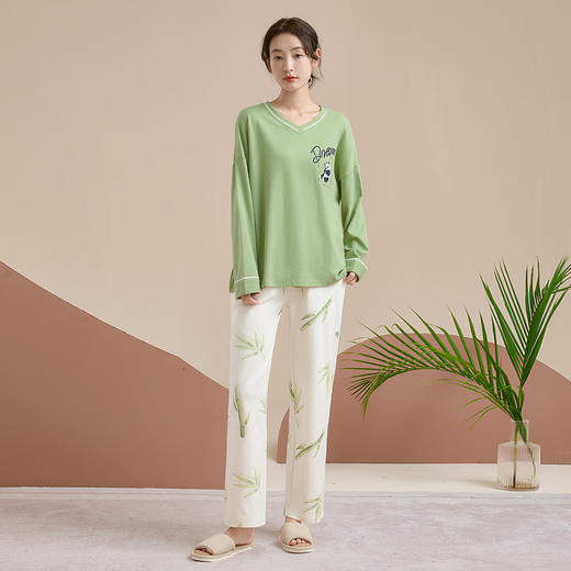 康妮雅女士长袖长裤套头套装 商品图0