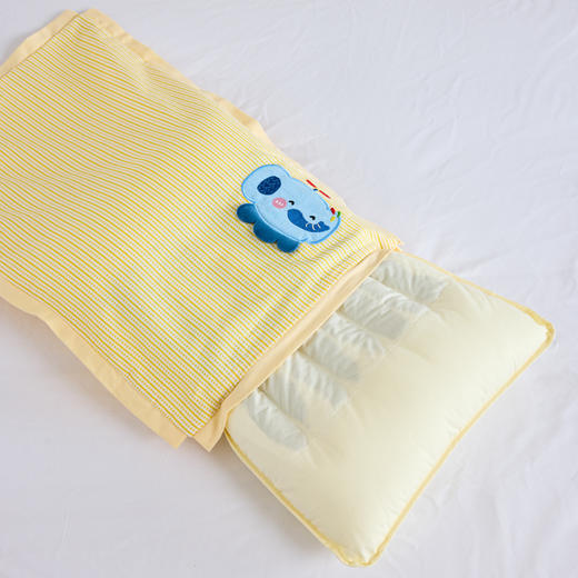 自然醒全棉萌趣决明子儿童枕（赠手提礼袋）3到6岁幼儿园宝宝小枕头学生护颈椎枕芯四季通用XK 商品图12