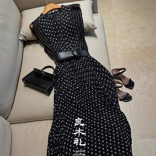 【预售7天】良木礼波点连衣裙（腰带）（5335） 商品图4