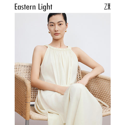 Eastern Light/乙来 简约碎褶系带连衣裙 商品图3